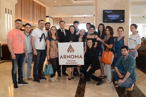 AZERBAIJAN AND LAOS TRAVEL AGENTS VISIT ARNOMA GRAND FOR UPDATE